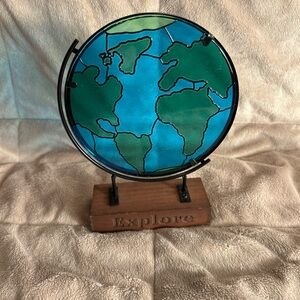 Explore Stained Glass Globe Art Piece